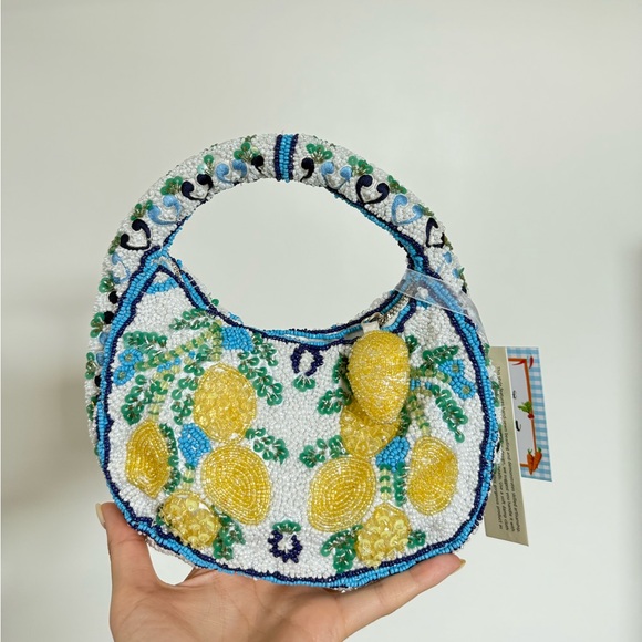 Handbags - New with tag viral beaded lemon handbag